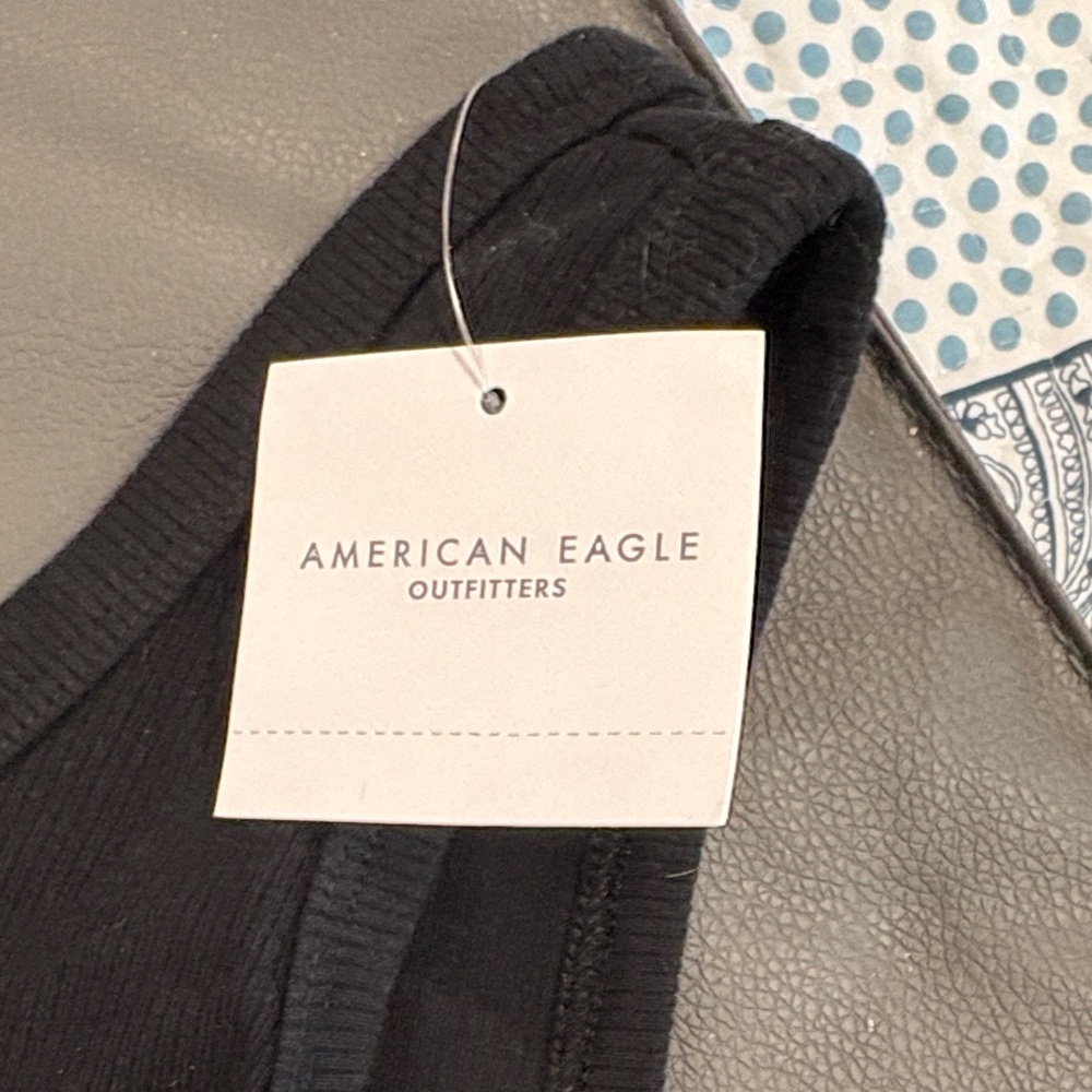 🎈5 for $15🎈American Eagle Outfitters XS Black Thong Bodysuit - Picture 2 of 3